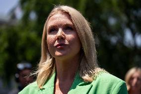 White House Press Secretary Karoline Leavitt Gaggles With Press