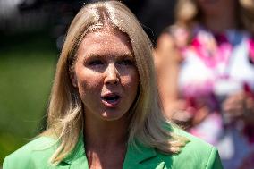 White House Press Secretary Karoline Leavitt Gaggles With Press