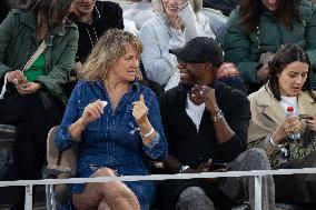 2025 French Open - Celebrities In Stands Night 9