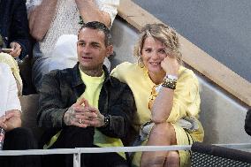 2025 French Open - Celebrities In Stands Night 9