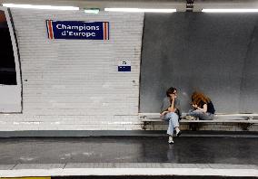 Paris Rebrands Europe Station to Celebrate PSG’s European Glory