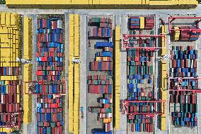 China Nanjing Port Containers
