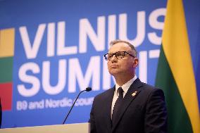 Vilnius Summit - Baltic Nine and Nordic Leaders Meet - Lithuania