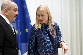 Tunisian Minister of Foreign Affairs Mohamad Ali Naft meets with Finnish Minister for Foreign Affairs Elina Valtonen