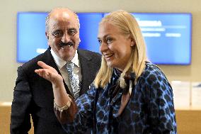 Tunisian Minister of Foreign Affairs Mohamad Ali Naft meets with Finnish Minister for Foreign Affairs Elina Valtonen