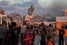 Displaced People In Gaza - Palestine