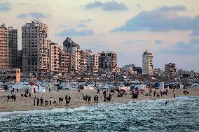 Displaced People In Gaza - Palestine