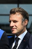 Emmanuel Macron visits the Envision AESC - Douai