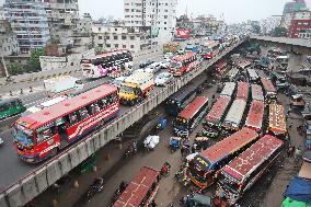 Traffic Jam Paralyzes Dhaka - Bangladesh