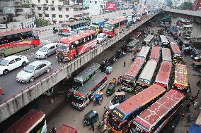 Traffic Jam Paralyzes Dhaka - Bangladesh