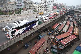 Traffic Jam Paralyzes Dhaka - Bangladesh