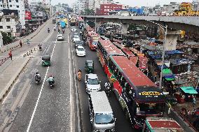 Traffic Jam Paralyzes Dhaka - Bangladesh