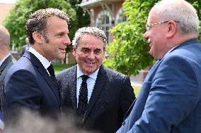 Emmanuel Macron Inaugurates Maison France Services - Wallers