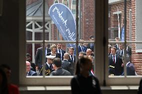 Emmanuel Macron Inaugurates Maison France Services - Wallers