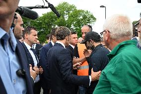Emmanuel Macron Inaugurates Maison France Services - Wallers