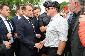 Emmanuel Macron Inaugurates Maison France Services - Wallers