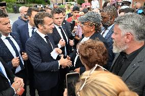 Emmanuel Macron Inaugurates Maison France Services - Wallers
