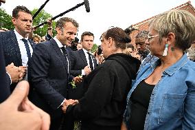 Emmanuel Macron Inaugurates Maison France Services - Wallers
