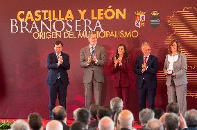 Royals At The 1200th Anniversary Of The Charter of Branosera - Spain