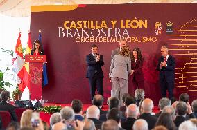 Royals At The 1200th Anniversary Of The Charter of Branosera - Spain