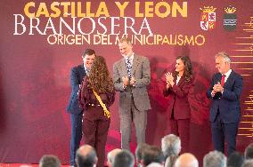 Royals At The 1200th Anniversary Of The Charter of Branosera - Spain