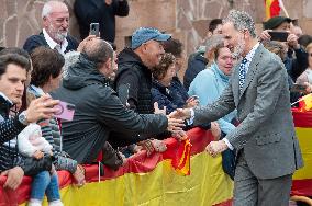 Royals At The 1200th Anniversary Of The Charter of Branosera - Spain