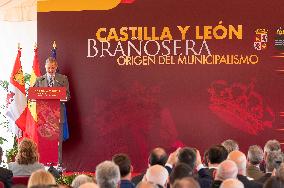 Royals At The 1200th Anniversary Of The Charter of Branosera - Spain