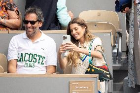 2025 French Open - Celebrities In Stands Day10 NB
