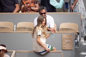 2025 French Open - Celebrities In Stands Day10 NB