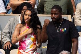 2025 French Open - Celebrities In Stands Day10 NB