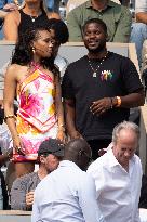 2025 French Open - Celebrities In Stands Day10 NB