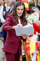 Royals At The 1200th Anniversary Of The Charter of Branosera - Spain