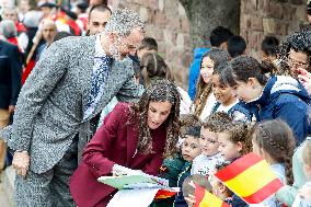Royals At The 1200th Anniversary Of The Charter of Branosera - Spain