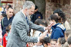 Royals At The 1200th Anniversary Of The Charter of Branosera - Spain