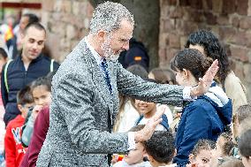 Royals At The 1200th Anniversary Of The Charter of Branosera - Spain