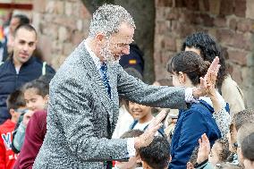 Royals At The 1200th Anniversary Of The Charter of Branosera - Spain