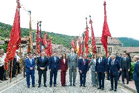 Royals At The 1200th Anniversary Of The Charter of Branosera - Spain