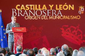 Royals At The 1200th Anniversary Of The Charter of Branosera - Spain