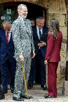 Royals At The 1200th Anniversary Of The Charter of Branosera - Spain