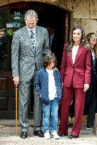 Royals At The 1200th Anniversary Of The Charter of Branosera - Spain