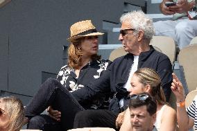 2025 French Open - Celebrities In Stands Day10 NB