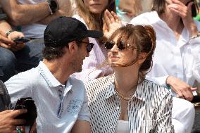 2025 French Open - Celebrities In Stands Day10 NB
