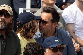 2025 French Open - Celebrities In Stands Day10 NB