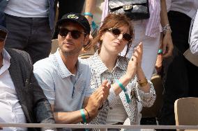 2025 French Open - Celebrities In Stands Day10 NB