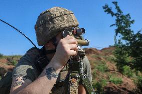 Combat work of Ukraines 30th Mechanized Brigade in Donetsk region
