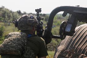 Combat work of Ukraines 30th Mechanized Brigade in Donetsk region