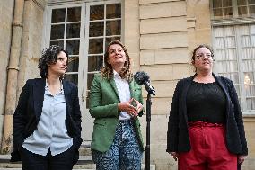French PM Francois Bayrou receives party leaders in Paris - FA