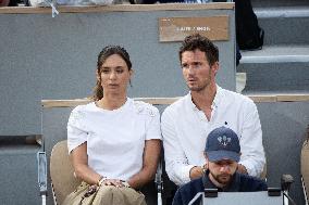 2025 French Open - Celebrities In Stands Night 10 NB