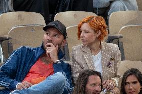 2025 French Open - Celebrities In Stands Night 10 NB