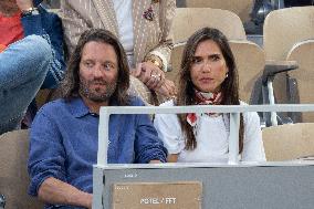 2025 French Open - Celebrities In Stands Night 10 NB